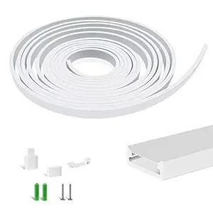 FLEXIBLE LED CHANNEL WITH MILKY WHITE COVER LENS, BENDABLE 360 DEGREE PROFILE HOUSING DIFFUSER FOR STRIP LIGHT