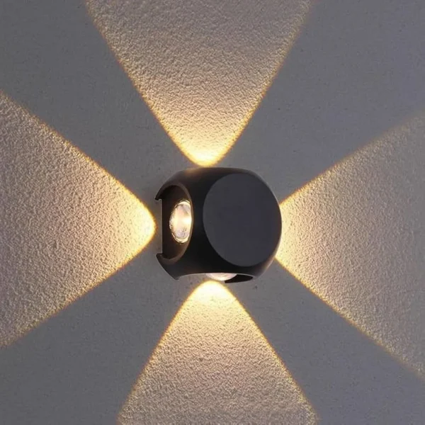 Waterproof LED Wall Lights: 4 Way